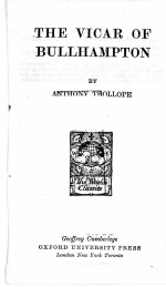 THE VICAR OF BULLHAMPTON