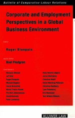 CORPOR<em>A</em>TE <em>A</em>ND EMPLOYMENT <em>PERSPECTIVES</em> IN <em>A</em> GLOB<em>A</em>L BUSINESS ENVIR<em>ON</em>MENT