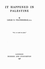 <em>IT</em> HAPPENED IN PALESTINE
