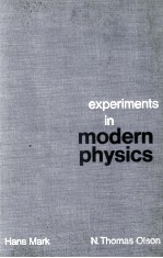 EXPEROMENTS <em>IN</em> MODERN <em>PHYSICS</em>