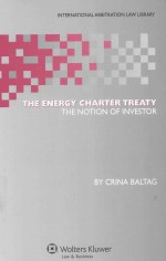 <em>THE</em> ENERGY CHARTER TREATY <em>THE</em> NOTION OF INVE<em>S</em>TOR