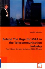 BEH<em>IN</em>D THE URGE FOR M&A <em>IN</em> THE TELECOMMUNICATION <em>IN</em>DUSTRY:CASE NOKIA SIEMENS NETWORKS(NSN)MERGER