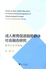 成人教育促进弱势群体社会融合研究  教育社会学视角