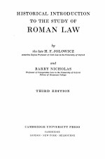 HIS<em>TO</em>RICAL<em>INTRODUCTION</em> <em>TO</em> <em>THE</em> STUDY OF ROMANLAW <em>THIRD</em> <em>EDITION</em>