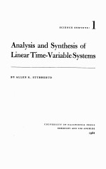 ANALYSIS AND SYNTHESIS OF LINEA<em>R </em>TIME-VA<em>RI</em>ABLE SYSTEMS