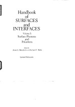 <em>Handbook</em> <em>of</em> Surfaces and interfaces