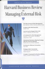 Harvard Business Review <em>on</em> Managing External Risk