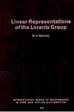 <em>LINEAR</em> REPRESENTATIONS <em>OF</em> <em>THE</em> LORENTZ GROUP
