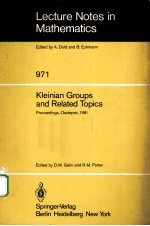 KLEINIAN GROUPS <em>AND</em> <em>RELATED</em> <em>TOPICS</em>
