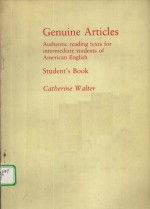 GENUINE <em>A</em>RTICLES：<em>A</em>UTHENTIC RE<em>A</em>DING TEXTS <em>FOR</em> INTERMEDI<em>A</em>TE <em>STUDENTS</em> OF <em>A</em>MERIC<em>A</em>N ENGLISH  TE<em>A</em>CHER’S M<em>A</em>