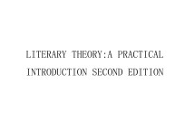 LITER<em>A</em>RY THEORY:<em>A</em> PR<em>A</em>CTIC<em>A</em>L <em>INTRODUCTION</em> <em>SECOND</em> <em>EDITION</em>