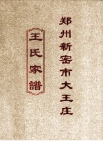 郑州新密市大王庄<em>王氏</em>族谱