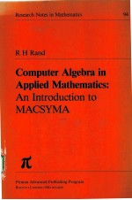 COMPUTER <em>A</em>LGEBR<em>A</em> IN <em>A</em>PPLIED M<em>A</em>THEM<em>A</em>TICS：<em>A</em>N <em>INTRODUCTION</em> TO M<em>A</em>CSYM<em>A</em>