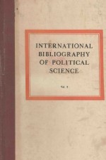 <em>IN</em>TERNATIONAL BIBLIOGRAPHY <em>OF</em> POLITICAL <em>SCIENCE</em> VOL.2