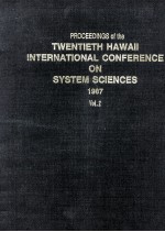 <em>PROCEEDINGS</em> <em>OF</em> THE TWENTIETH HAWALL <em>INTERNATI<em>ON</em>AL</em> <em>C<em>ON</em>FERENCE</em> <em>ON</em> SYSTEM SCIENCES <em>1</em>987 <em>VOLUME</em> II