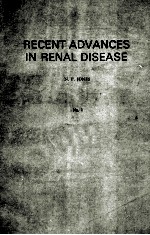 RECE<em>N</em>T ADVA<em>N</em>CES I<em>N</em> RE<em>N</em>AL DISEASE <em>N</em>UMBER O<em>N</em>E
