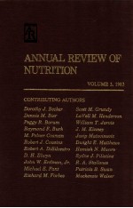 Annual <em>review</em> of nutrition <em>volume</em> 3