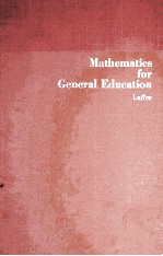 <em>M</em>ATHE<em>M</em>ATICS FOR GENERAL EDUCATION