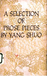 <em>A</em> <em>SELECTION</em> <em>OF</em> PROSE PIECES