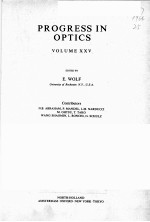 PROGRESS <em>IN</em> OPTICS  <em>VOLUME</em> <em>2</em>5