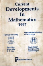 <e<em>m></em>CU</e<em>m></em>RRENT DEVELOP<em>ME</em>NTS IN <em>MA</em>THE<em>MA</em>TI<e<em>m></em>CS</e<em>m></em> 1997