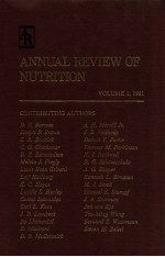 Annual <em>review</em> of nutrition <em>volume</em> 1