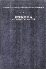 <em>INTRODUCTION</em> <em>TO</em> MATHEMATICAL ANALYSIS