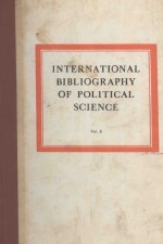<em>IN</em>TERNATIONAL BIBLIOGRAPHY <em>OF</em> POLITICAL <em>SCIENCE</em> VOL.8