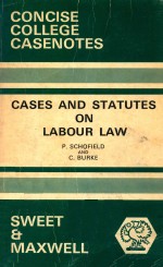 Cases a<em>nd</em> statutes o<em>n </em>labour law