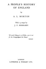 A PEOPLE’<em>S</em> HI<em>S</em>TORY OF ENGLAND