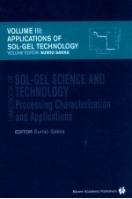 Handbook of sol-gel <em>science</em> and technology : <em>processing</em>