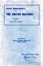BASIC DOCUMENTS <em>OF</em> <em>THE</em> UNITED NATIONS  <em>SECOND</em> <em>EDITION</em>