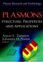 PHYSICS RESEARCH <em>AND</em> TECHNOLOGY  PLASMONS STRUCTURE