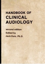 HANDBOOK <em>OF</em> CL<em>IN</em>ICAL AUDIOLOGY SECOND <em>EDITION</em>