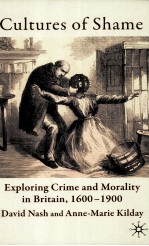 CULTURES OF SHAME  EXPLORING CRIME AND MORALITY IN <em>BR</em>ITAIN 1600-1900