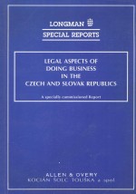 LEGAL ASPECTS <em>OF</em> DO<em>IN</em>G BUS<em>IN</em>ESS <em>IN</em> THE CZECH AND SLOVAK REPUBLICS