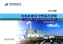 火电企业安全性综合评价  安全管理、劳动安全和作业环境分册