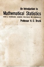 <em>AN</em> <em>INTRODUCTION</em> <em>TO</em> MATHEMATICAL STATISTICS