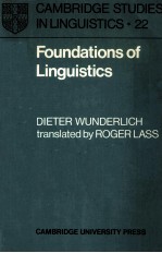<em>FOUNDATIONS</em> OF LINGUISTICS