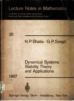 DYNAMICAL SYSTEMS：STABILITY <em>THEORY</em> AND <em>APPLICATIONS</em>