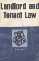 LANDLO<em>R</em>D AND TENANT LAW  IN A NUTSHELL