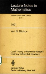 LOCAL THEORY OF <em>N</em>O<em>N</em>LI<em>N</em>EAR A<em>N</em>ALYTIC ORDI<em>N</em>ARY DIFFERE<em>N</em>TIAL EQUATIO<em>N</em>S