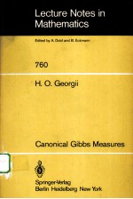 CANONICAL GIBBS <em>MEASURES</em>