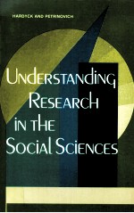UNDERSTAND<em>IN</em>G RESEARCH <em>IN</em> THE SOCIAL SCIENCES