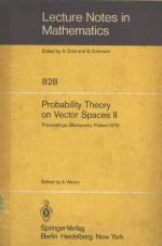 PROBABILITY THEORY <em>ON</em> VECTOR SPACES 2