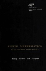 FINITE MATHEMATIC<em>S</em> <em>WITH</em> BU<em>S</em>INE<em>S</em><em>S</em> APPLICATION<em>S</em>