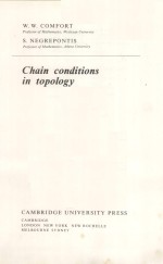 CHA<em>IN</em> CONDITIONS <em>IN</em> <em>TOPOLOGY</em>