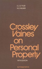 CROSSLEY VAINES' PERSONAL PROPERTY  <em>FIFTH</em> <em>EDITION</em>