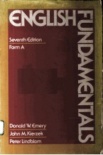 ENGLISH FUNDAMENTALS  SEVENTH <em>EDITION</em>  <em>FORM</em> A