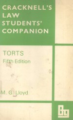 CRACKNELL'S LAW STUDENTS' CO<em>M</em>PANION  TORTS  FIFTH EDITION